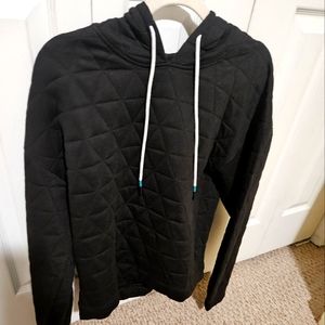 ZYIA Black Quilted Triage hoodie size large